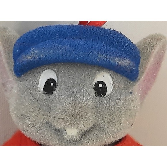 Vintage Disney Bernard & Miss Bianca Flocked Christmas Tree Ornaments Rescuers - Picture 5 of 11